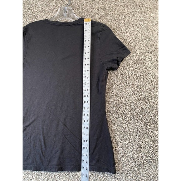 Boston Red Sox Shirt Womens Small Black Red MLB Baseball V Neck Ladies - Picture 6 of 10